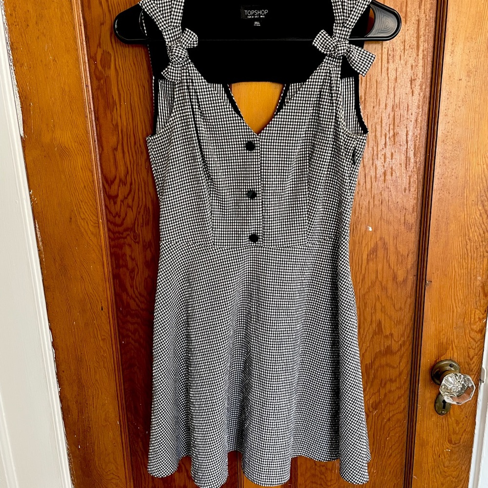 Gingham TOPSHOP bow sundress